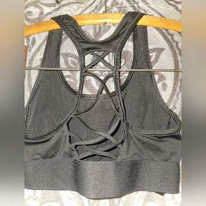 Victoria's Secret Black Sports Bra with Strappy Back